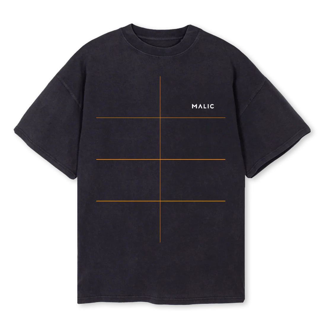 OTITOONBACK1 Vintage Black Oversized Tee.