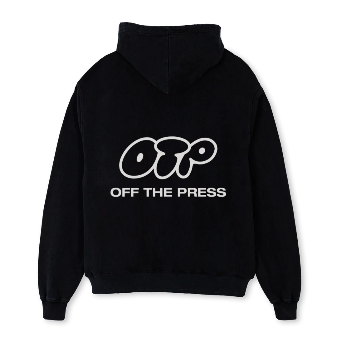 OTP Black Oversized Hoodie. - Image 2