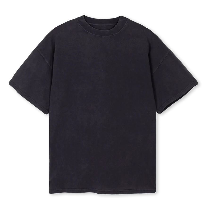 OTRURA Vintage Black Oversized Tee.