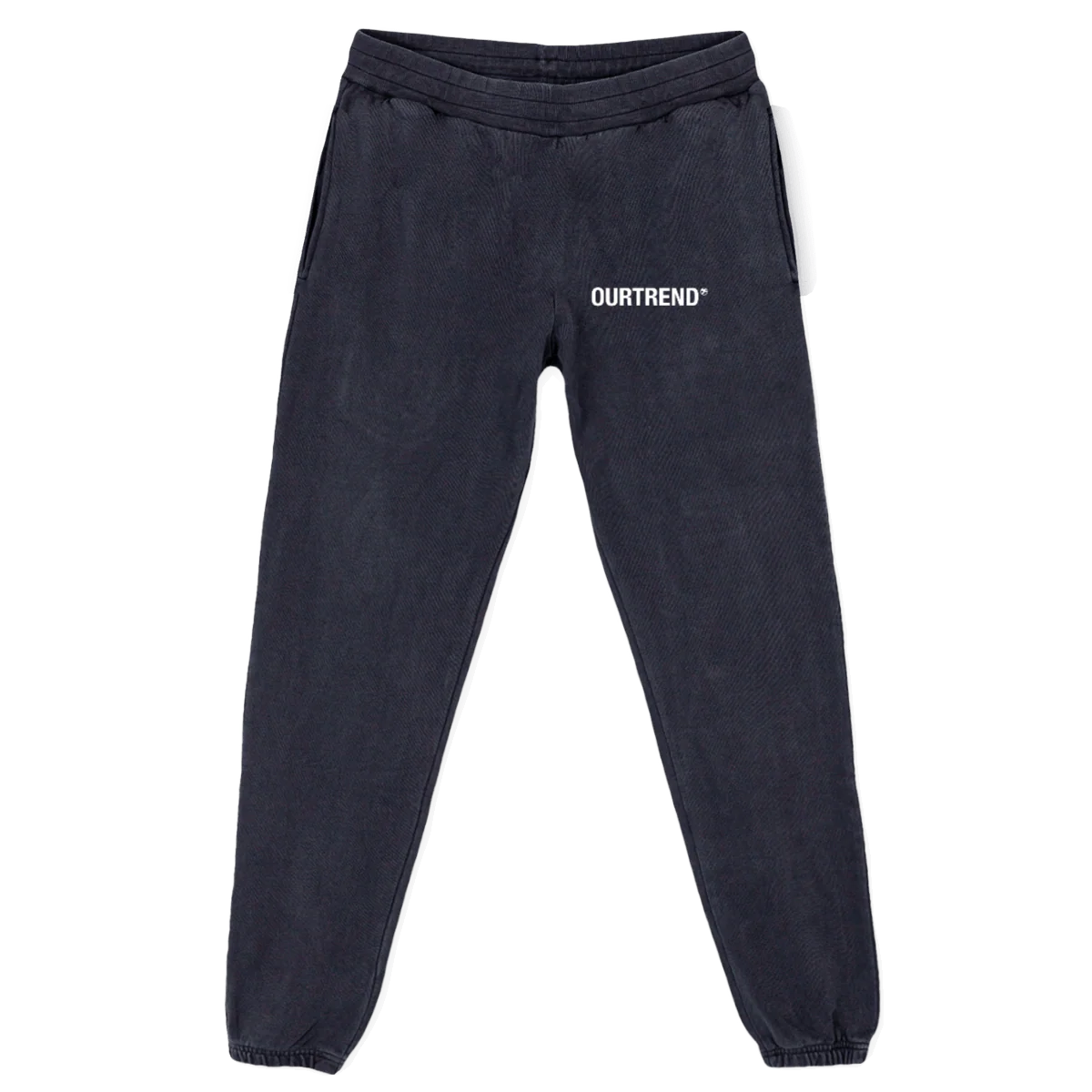 OURTRENDPANTS Vintage Black Relaxed Sweatpants.