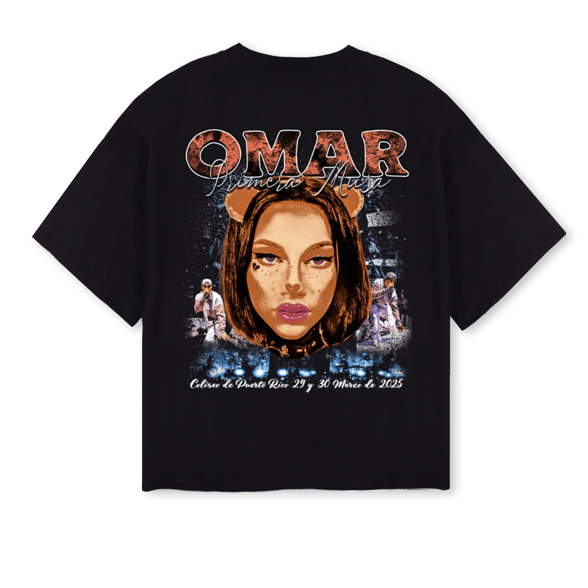 OUSI Black Oversized Boxy Tee. - Image 2