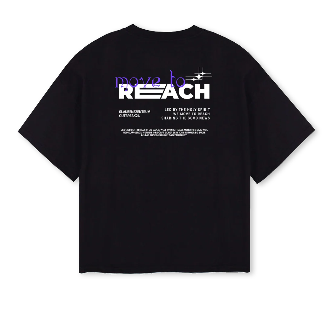 OUTBREAK Black Oversized Boxy Tee.