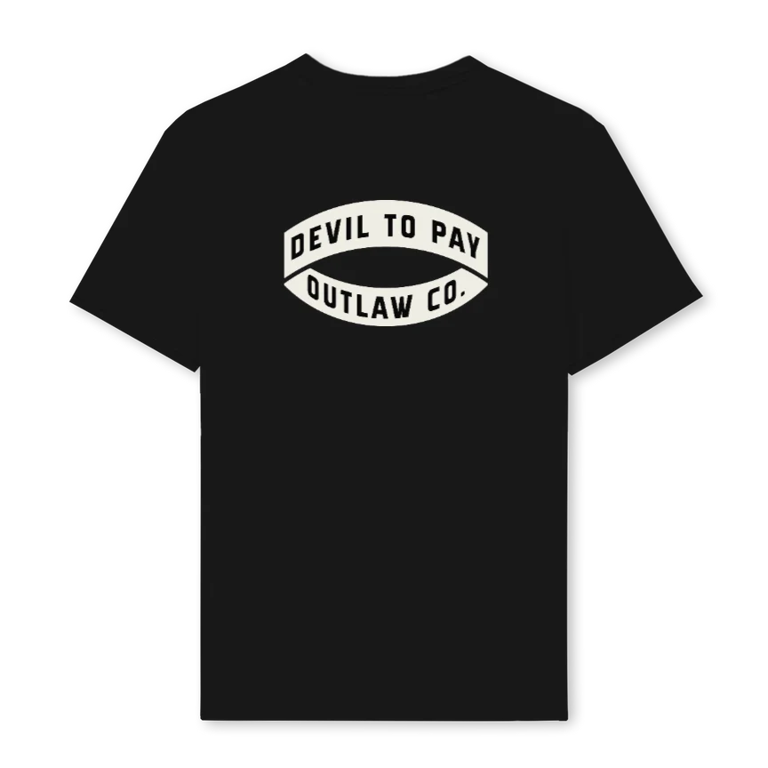 OUTLAWCO Black Regular Tee. - Image 2