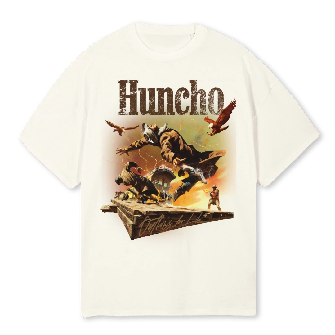 OUTLAWSWHITE Cream Oversized Tee.