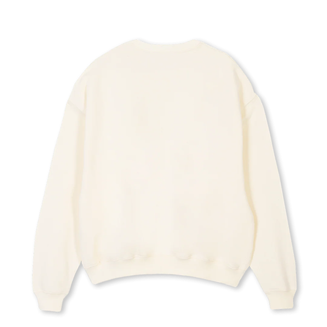 OVERSCREWCREAM Cream Oversized Crewneck Sweater. - Image 2