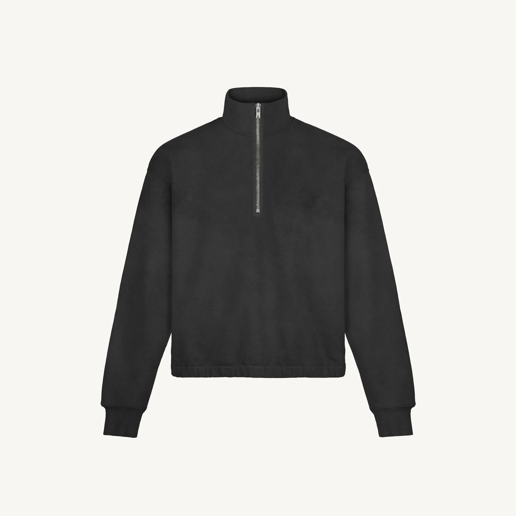 Oversized Boxy 1/4-Zip Sweater Embroidered Sample. - Image 8