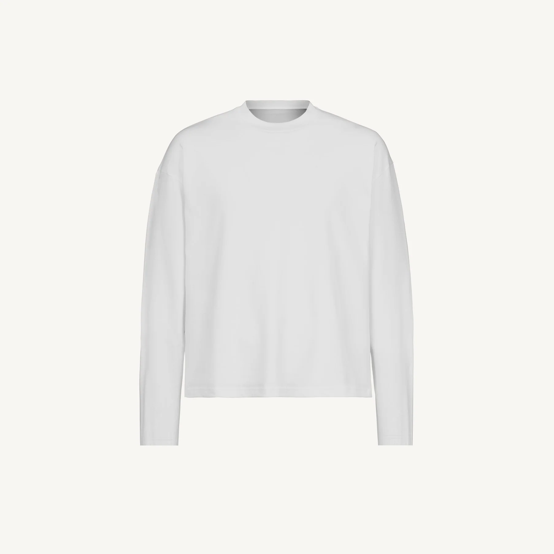 Oversized Boxy LS Tee Embroidered Sample.