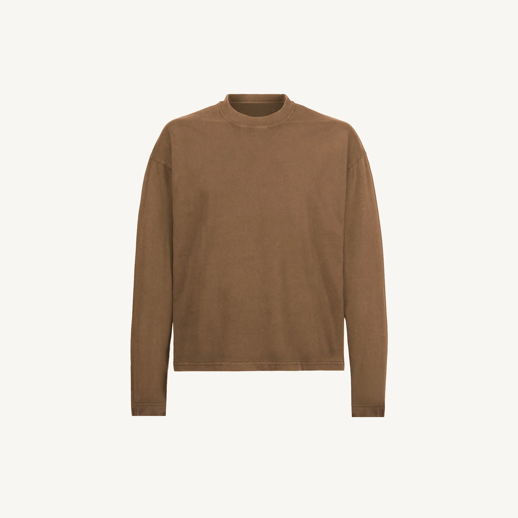 Oversized Boxy LS Tee Embroidered Sample. - Image 5