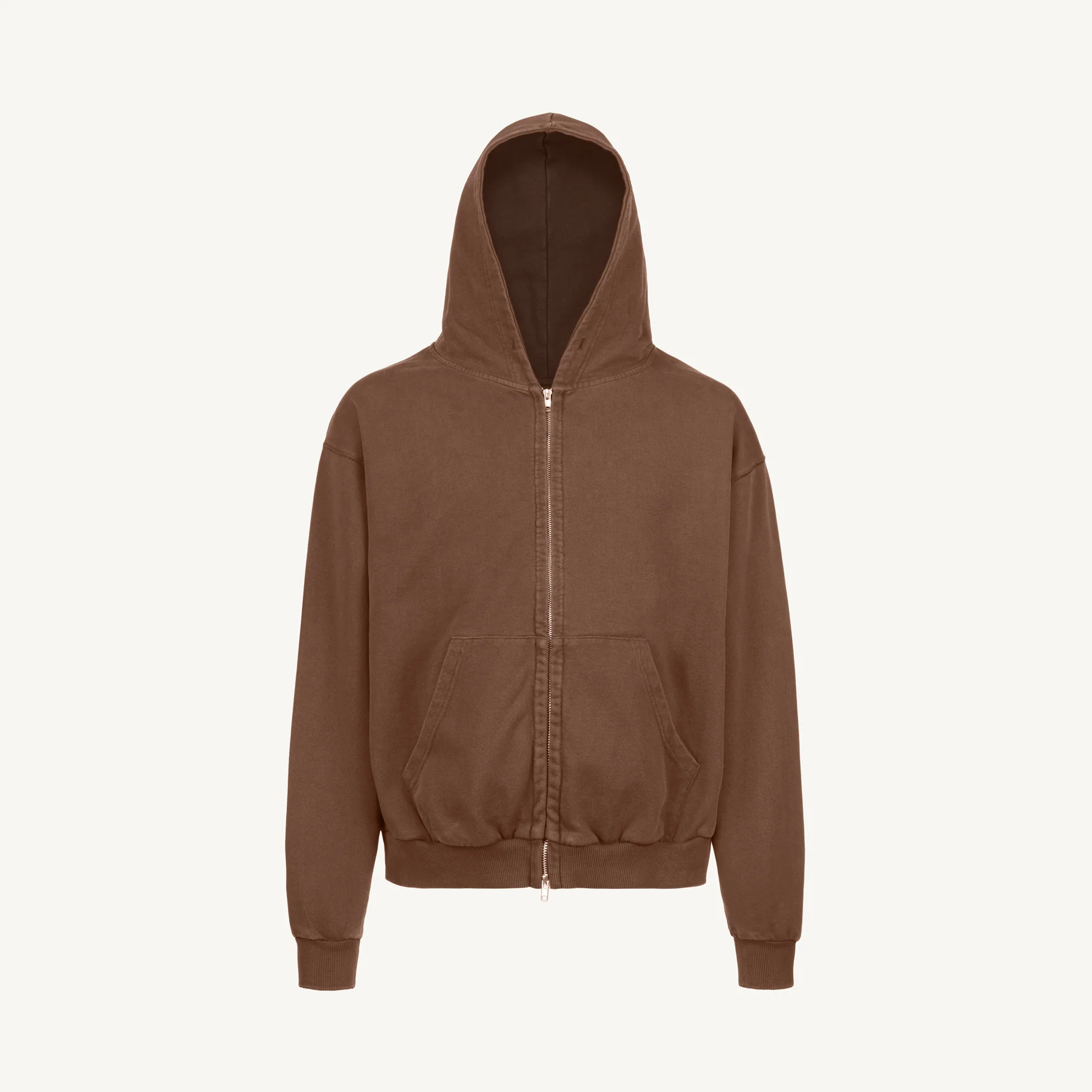 Oversized Zipped Hoodie Embroidered Sample. - Image 7