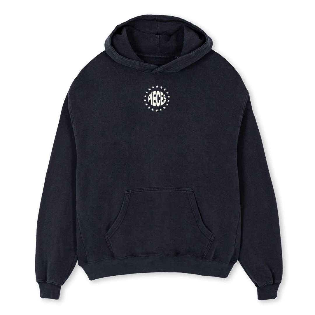 OVERSIZEDVINTAGEBLAC Vintage Black Oversized Hoodie.