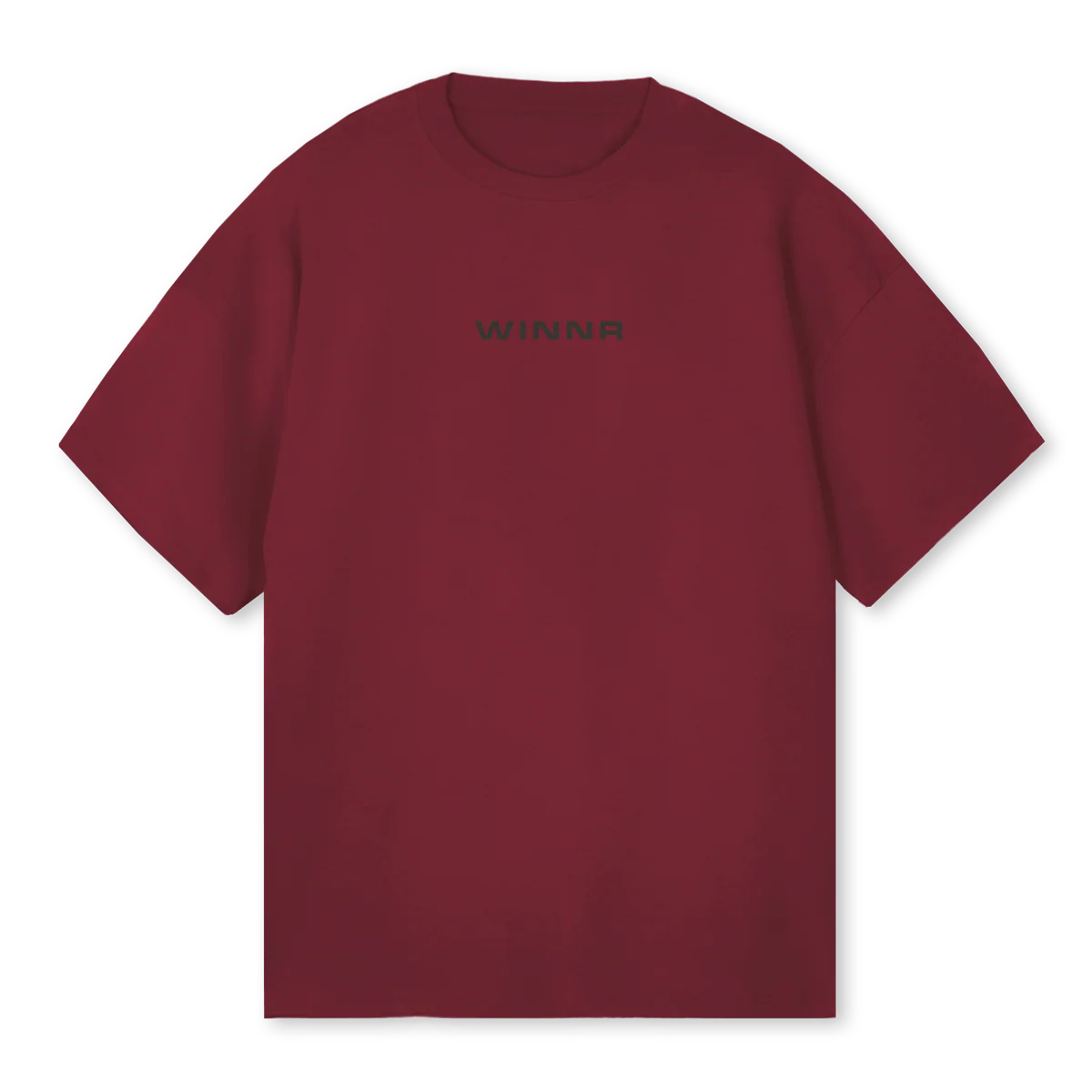 OVERSIZEWINNRONE Burgundy Oversized Tee.