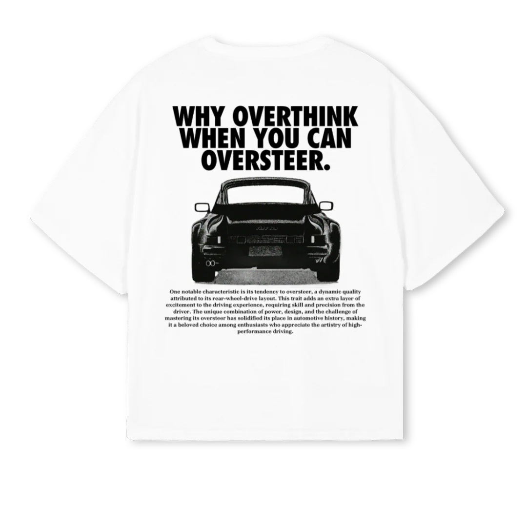 OVERSTEER White Oversized Boxy Tee. - Image 2