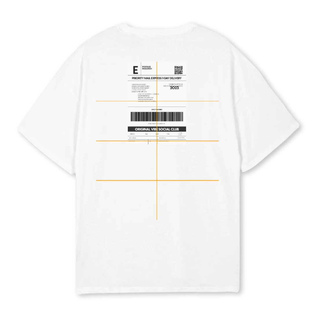 OVSC RECEIPT SAMP White Oversized Tee. - Image 2