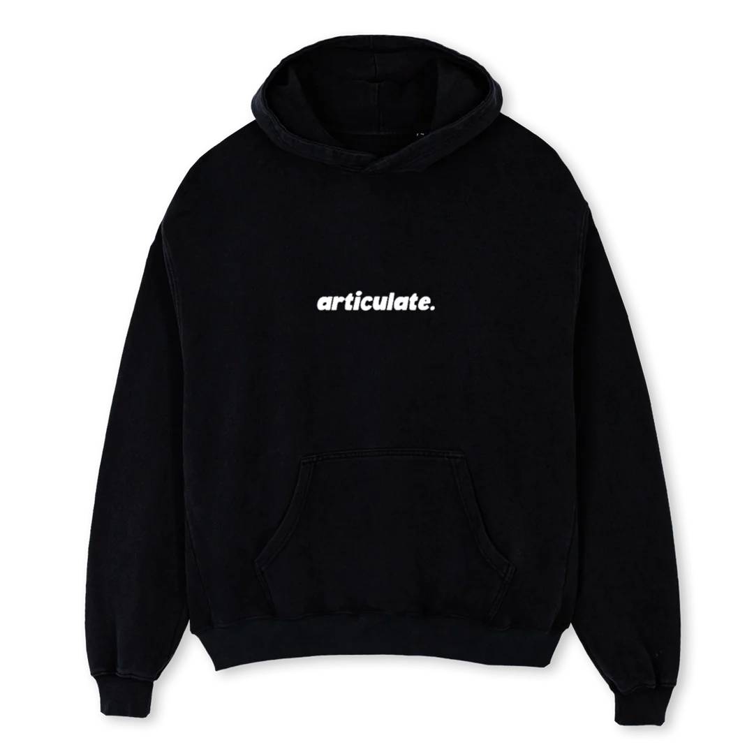 OWLHOODIE Black Oversized Hoodie.