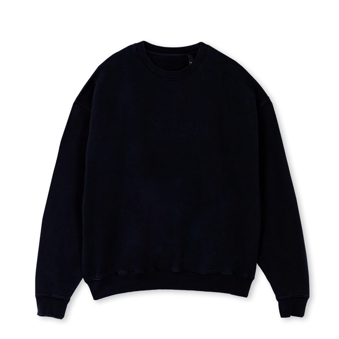 OWLL Black Oversized Crewneck Sweater. - Image 2