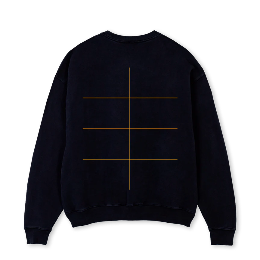 P EXPLR STRN SWSHIRT Black Oversized Crewneck Sweater. - Image 2