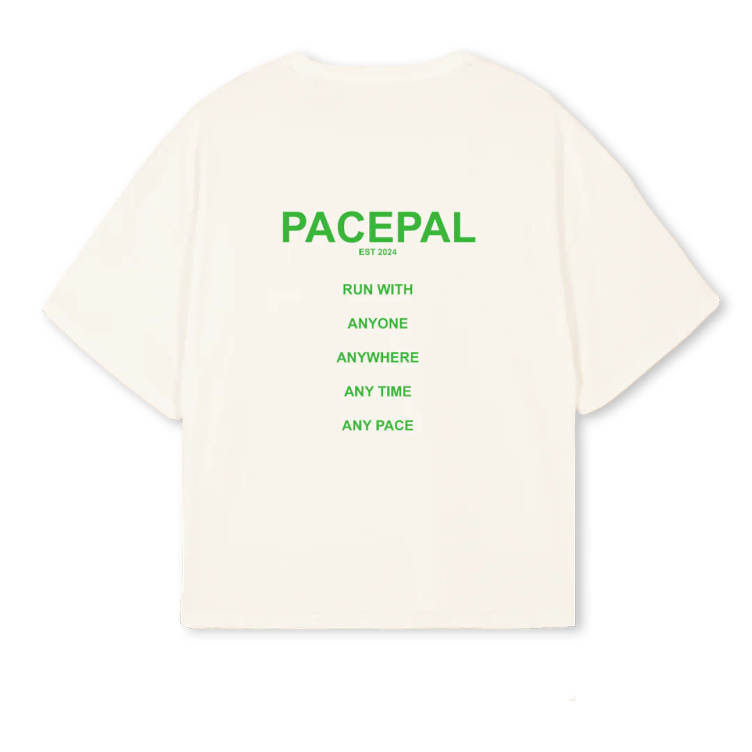 PACEPAL Vintage White Oversized Boxy Tee. - Image 2