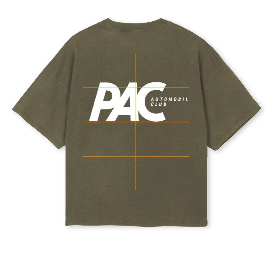 PACGREEN Vintage Olive Oversized Boxy Tee. - Image 2