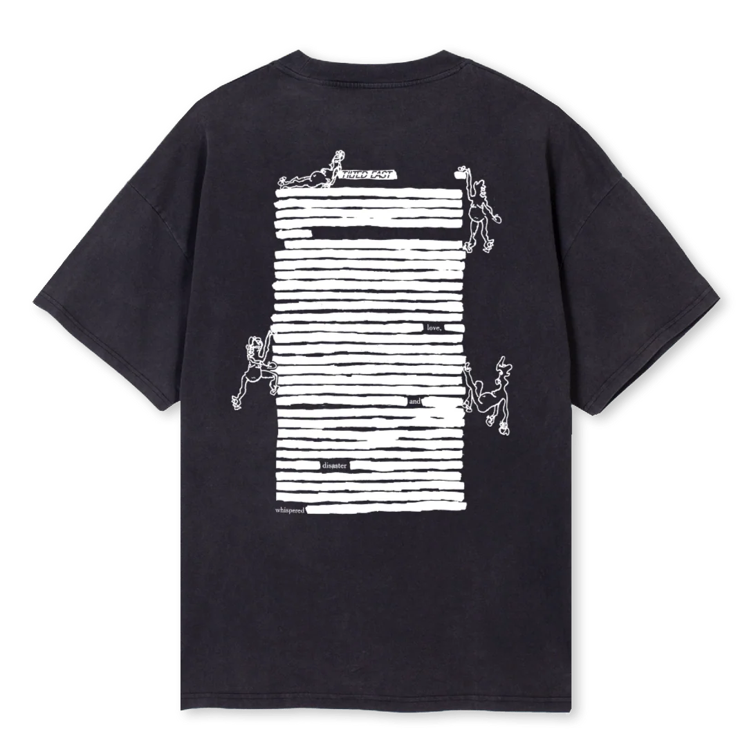 PAGES Vintage Black Oversized Tee. - Image 2
