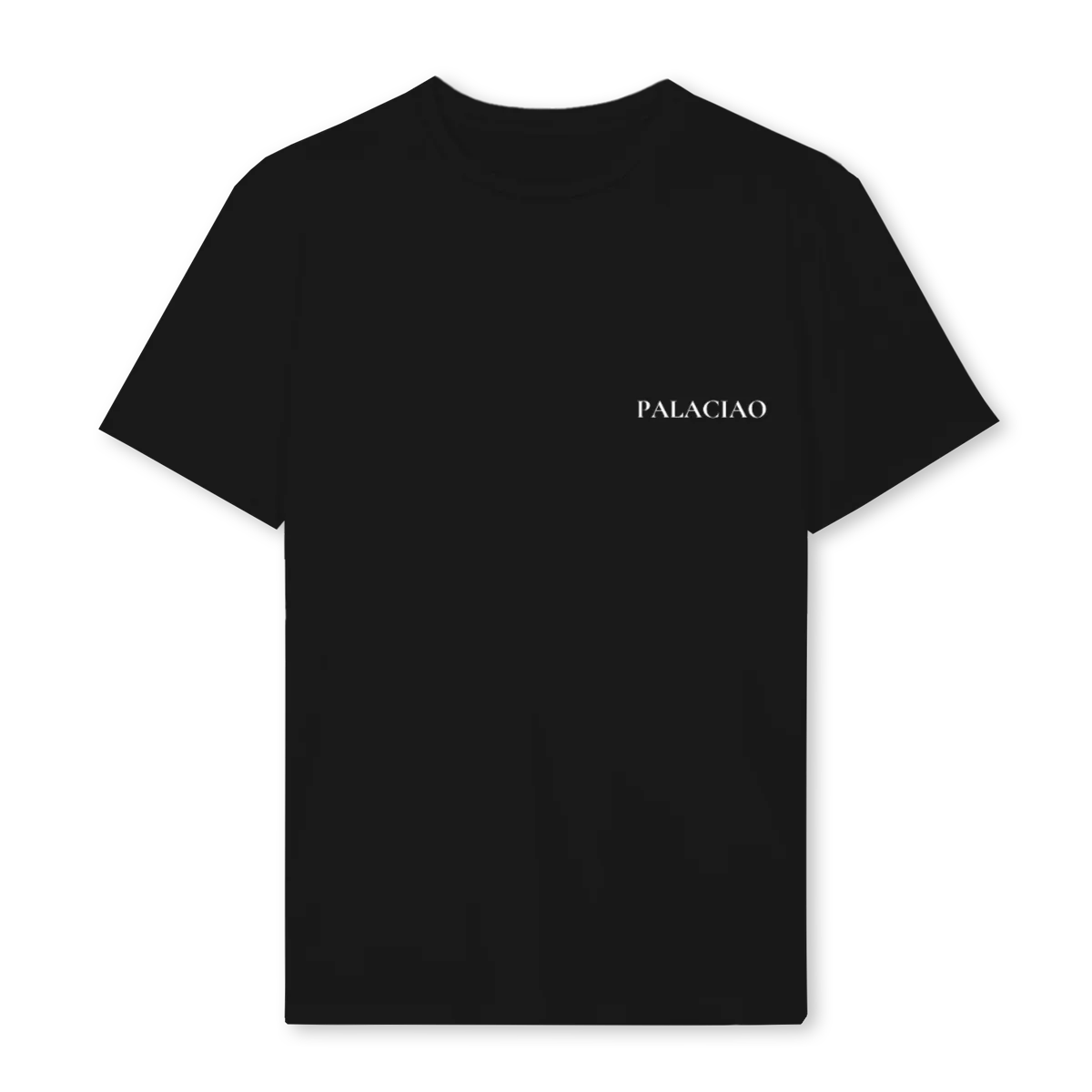PALACIAOSIMPLE BLANC Black Regular Tee.