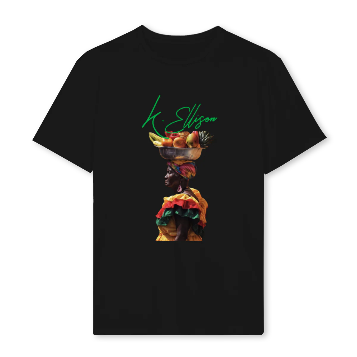 PALENQUERAS Black Regular Tee.