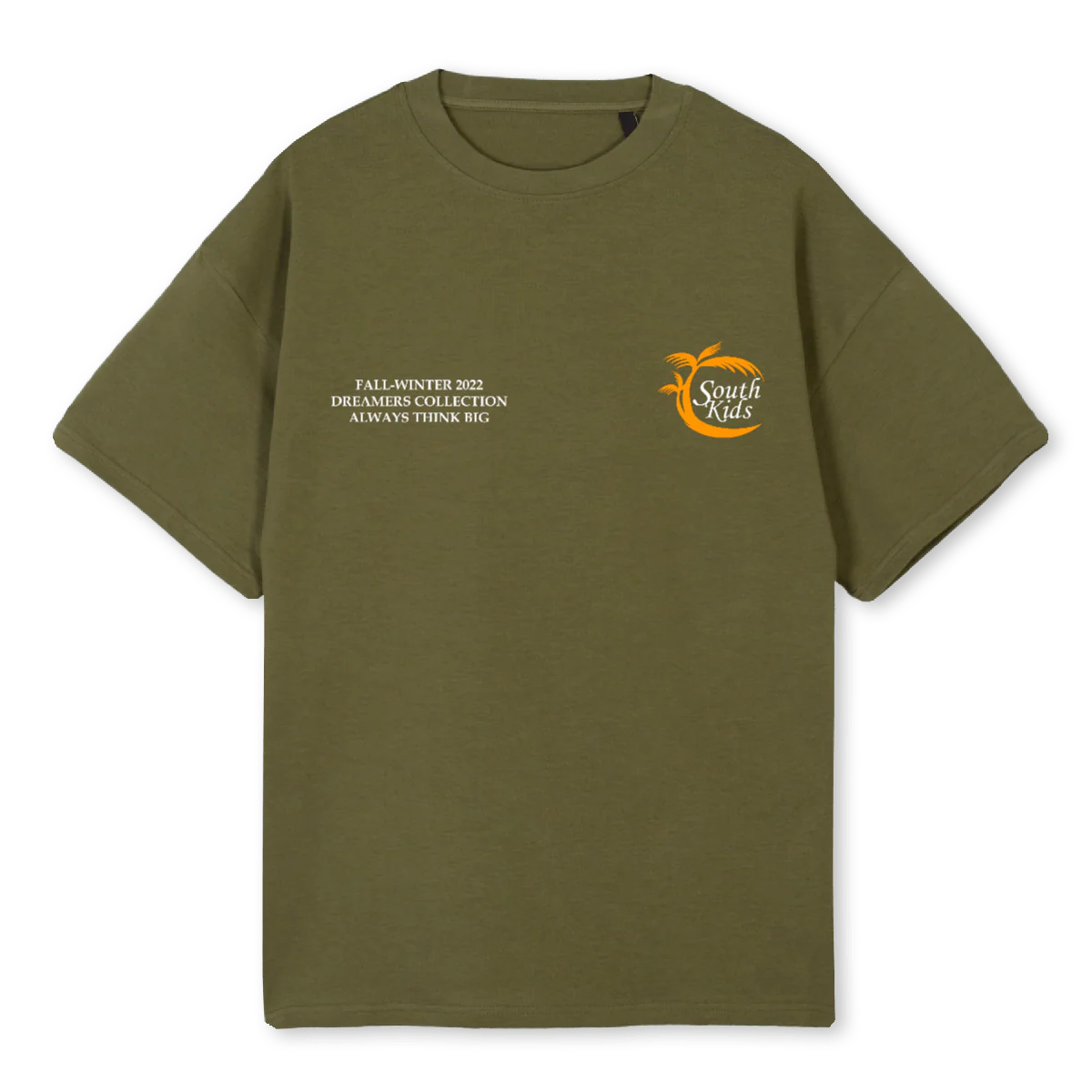 PALM TEE SK Kaki Oversized Tee.