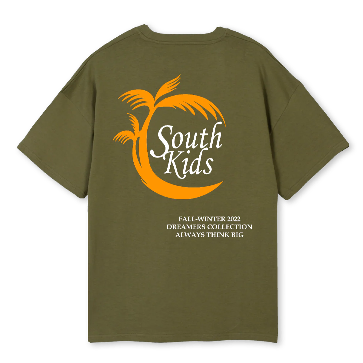 PALM TEE SK Kaki Oversized Tee. - Image 2