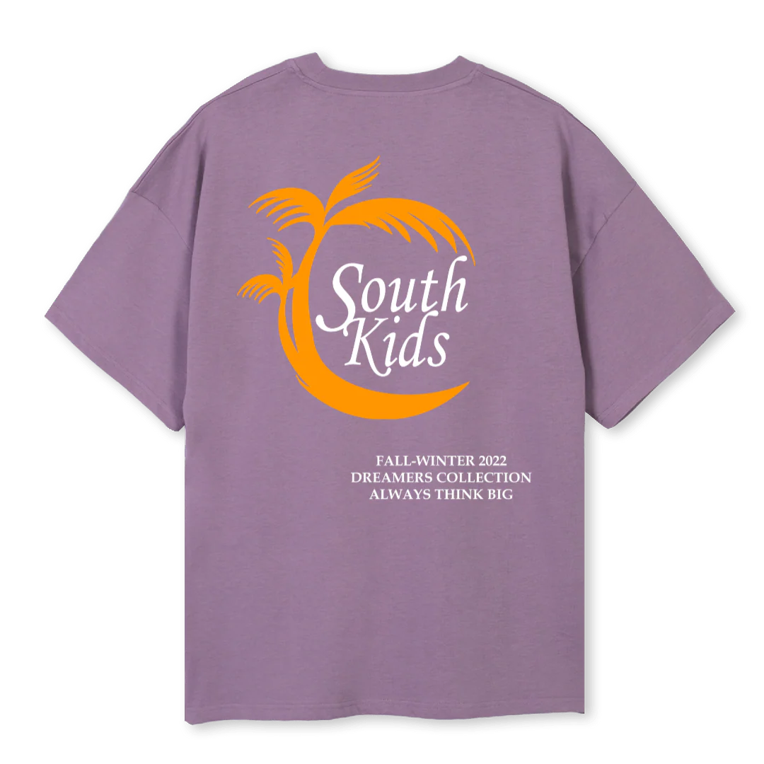 PALM TEE SK Purple Oversized Tee. - Image 2
