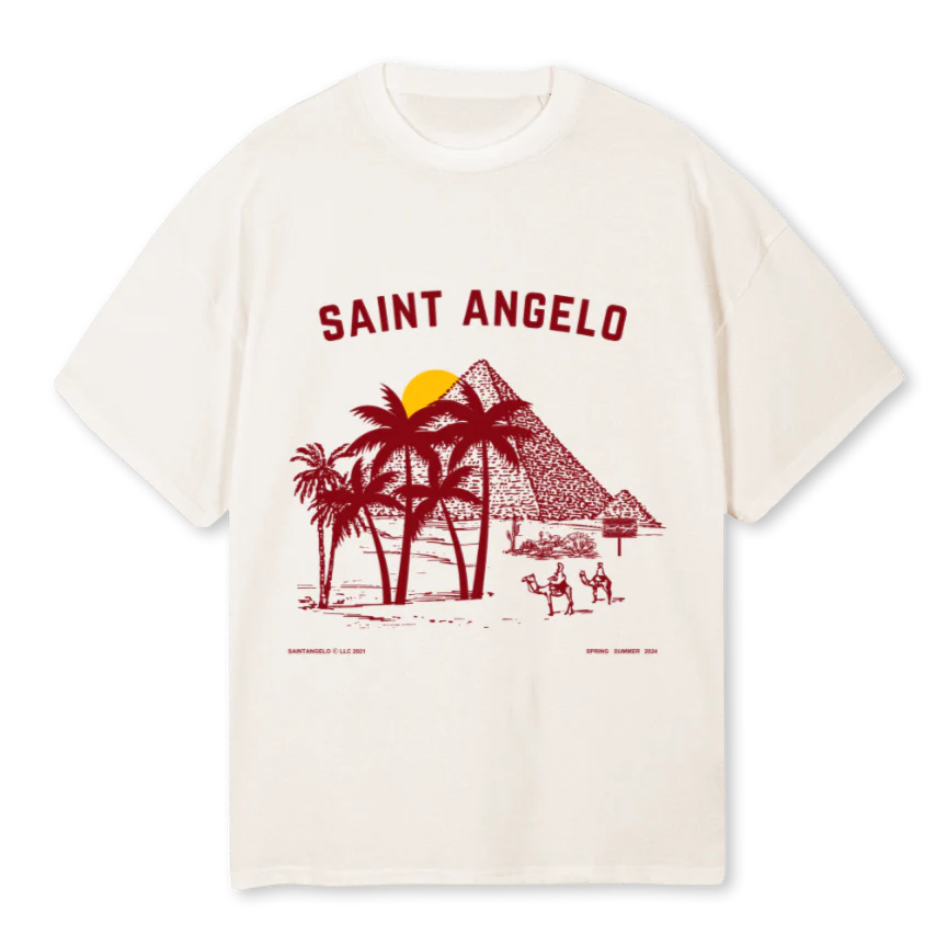PALM Vintage White Oversized Tee.
