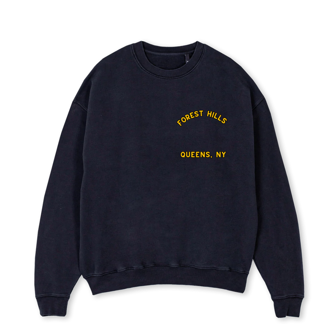 PANINARI WRESTLING Vintage Black Oversized Crewneck Sweater.