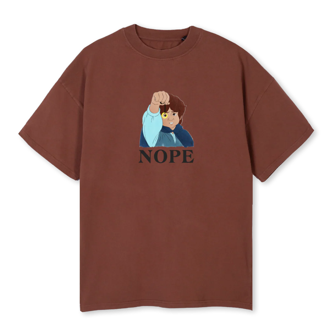 PANNNNN Vintage Brown Oversized Tee.