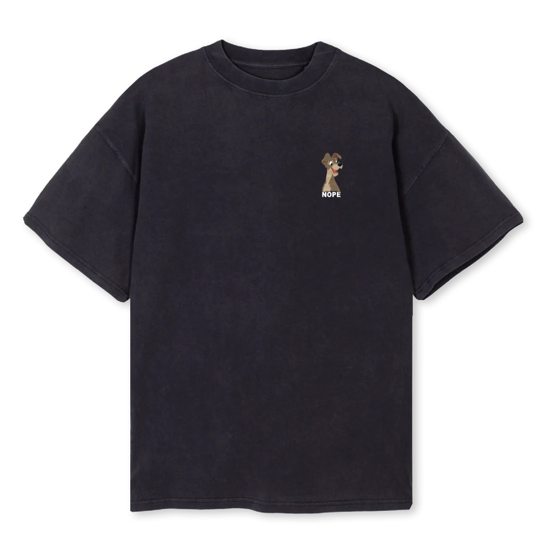 PANNNNNNN Vintage Black Oversized Tee.