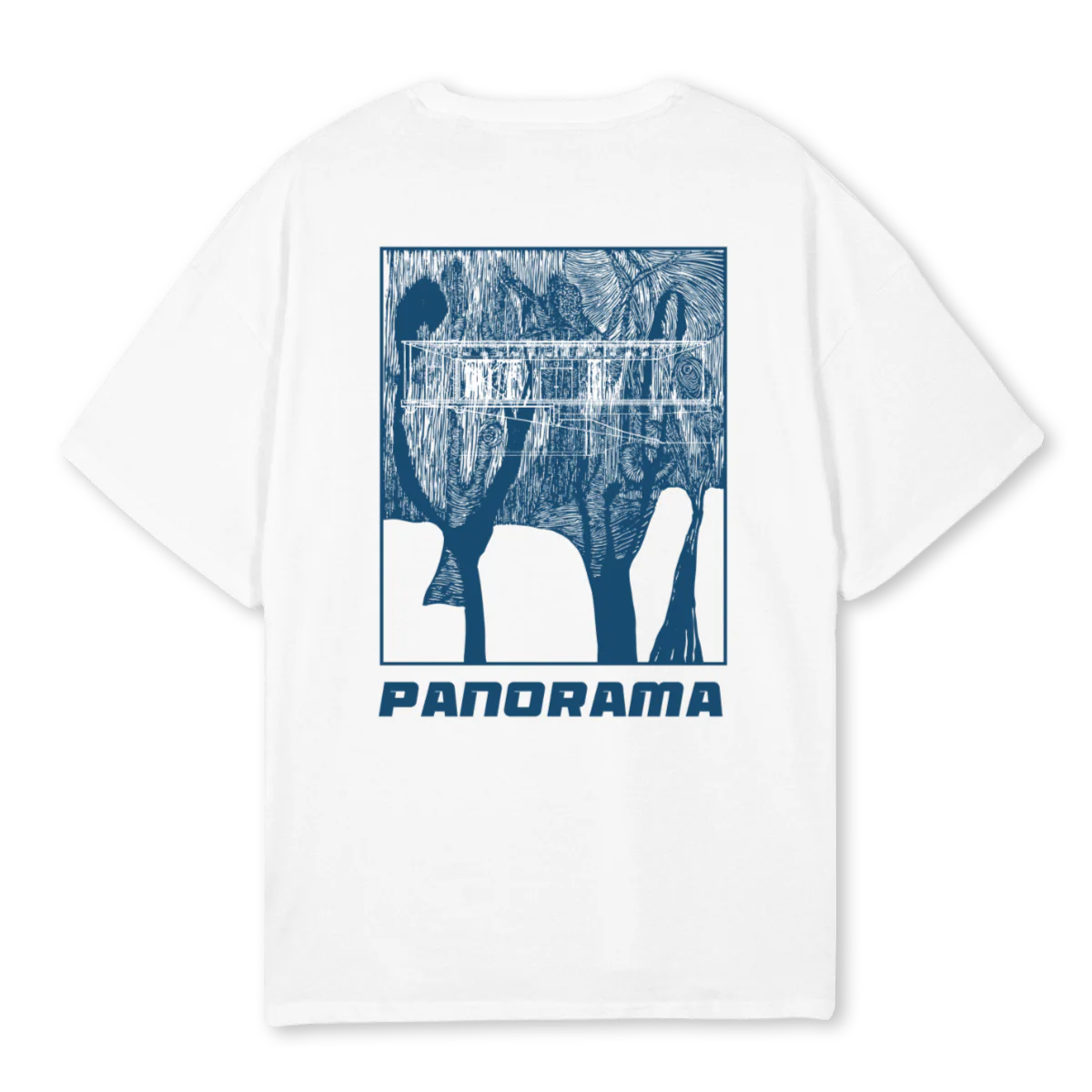 PANO White Oversized Tee. - Image 2