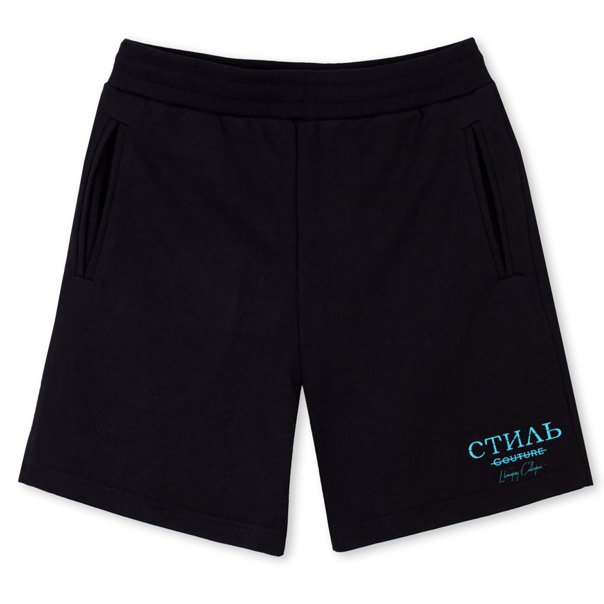 PANT BBLUE Black Sweatshorts.