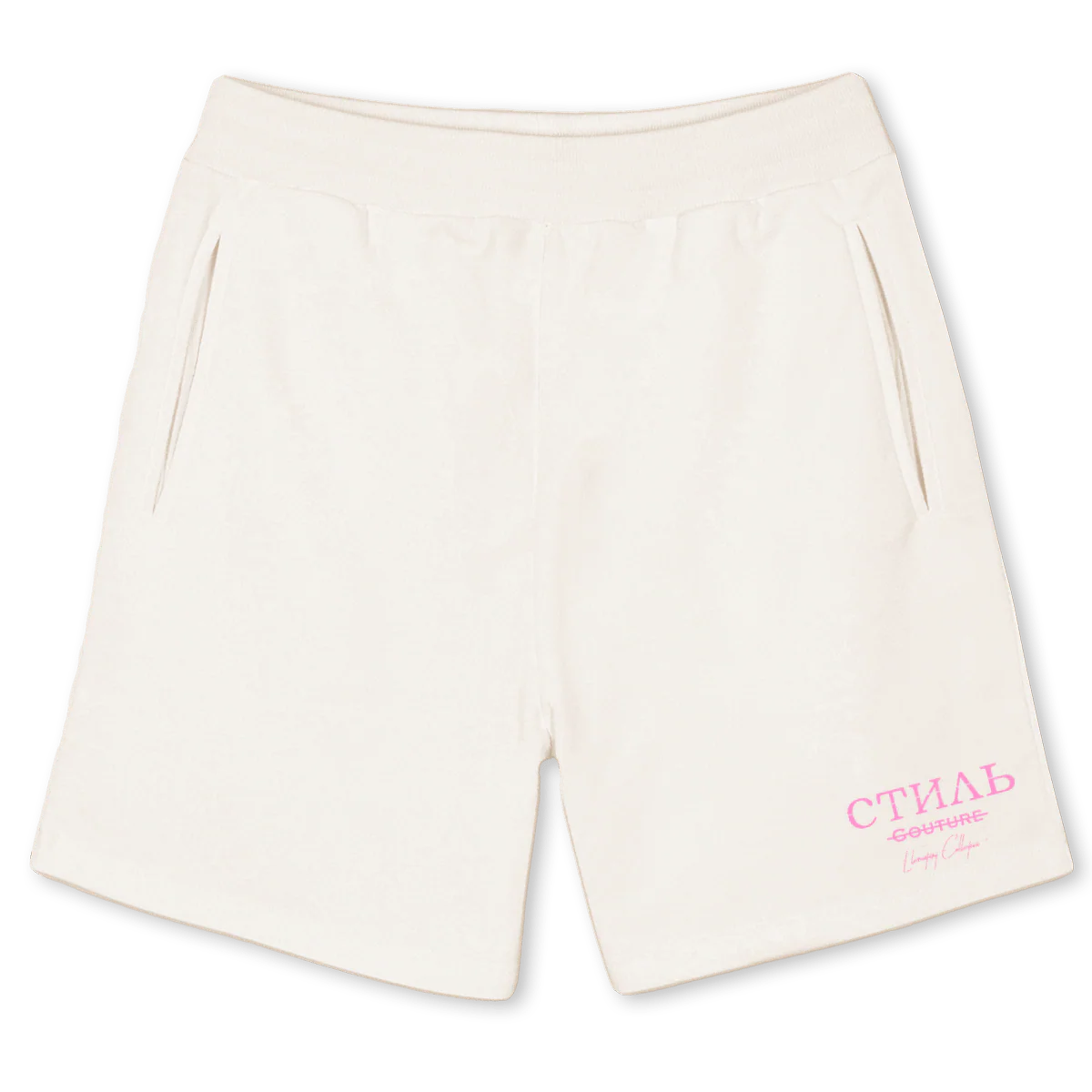 PANT ROSA  Vintage White Sweatshorts.