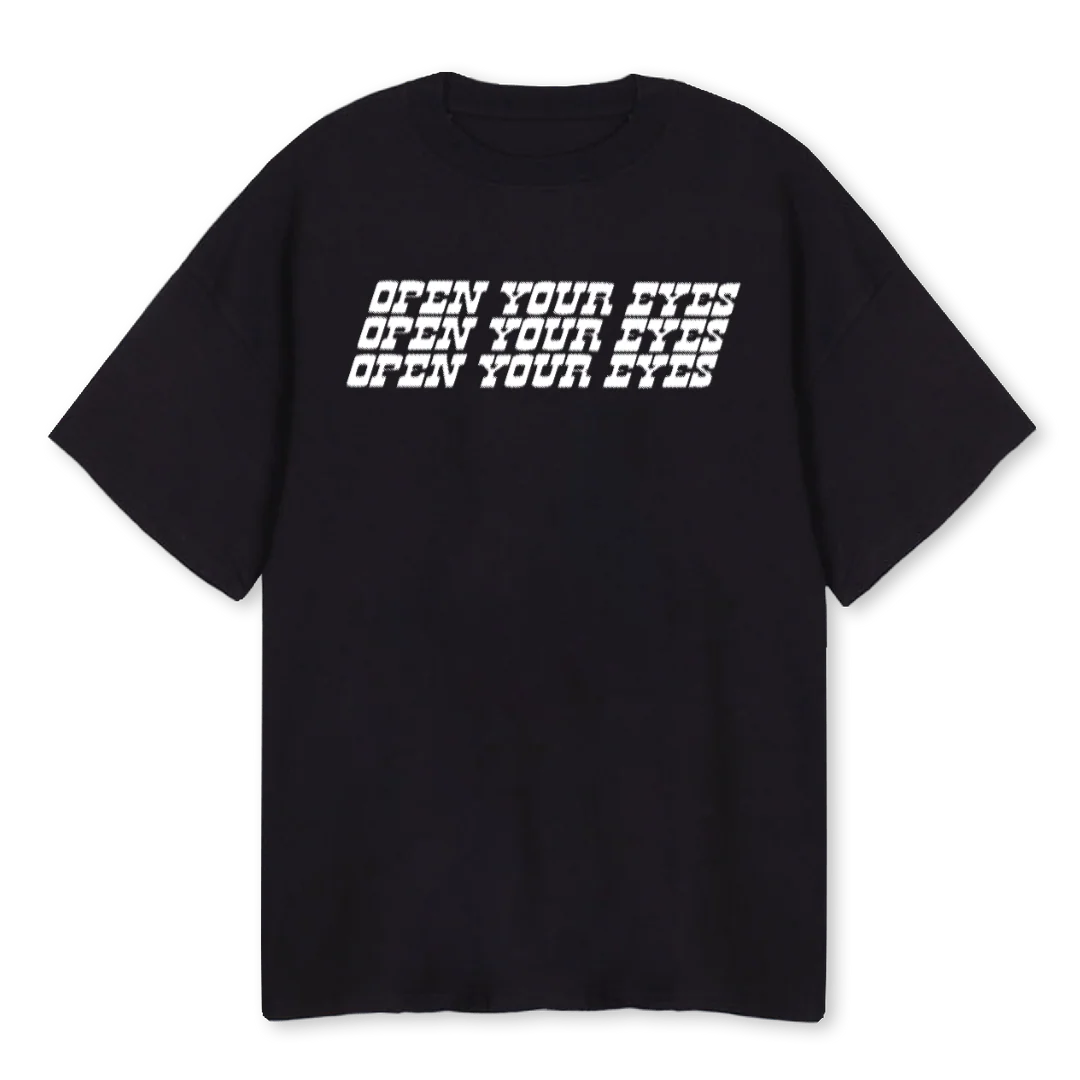 PANTHER OYE T Black Oversized Tee.