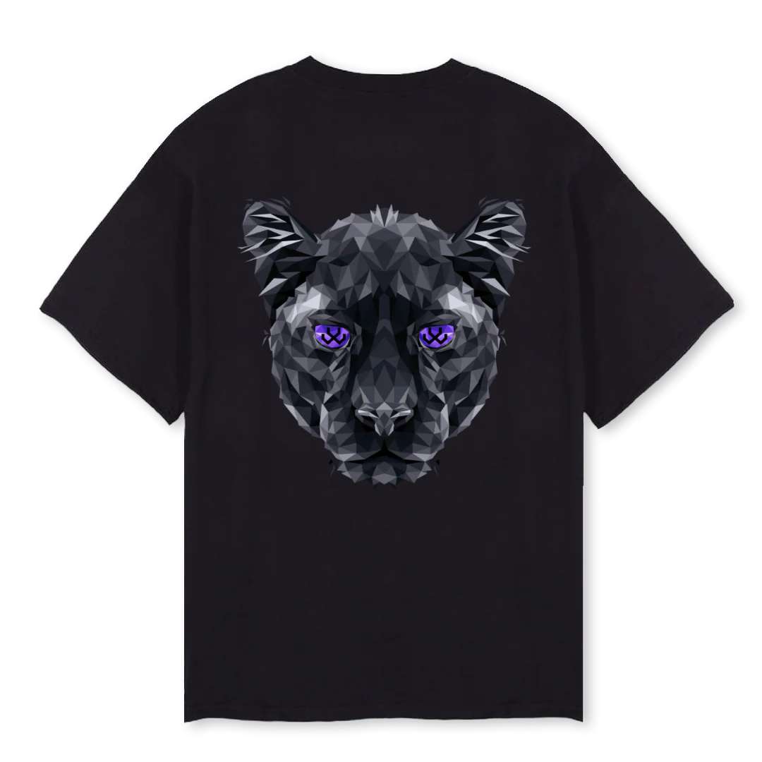 PANTHER OYE T Black Oversized Tee. - Image 2
