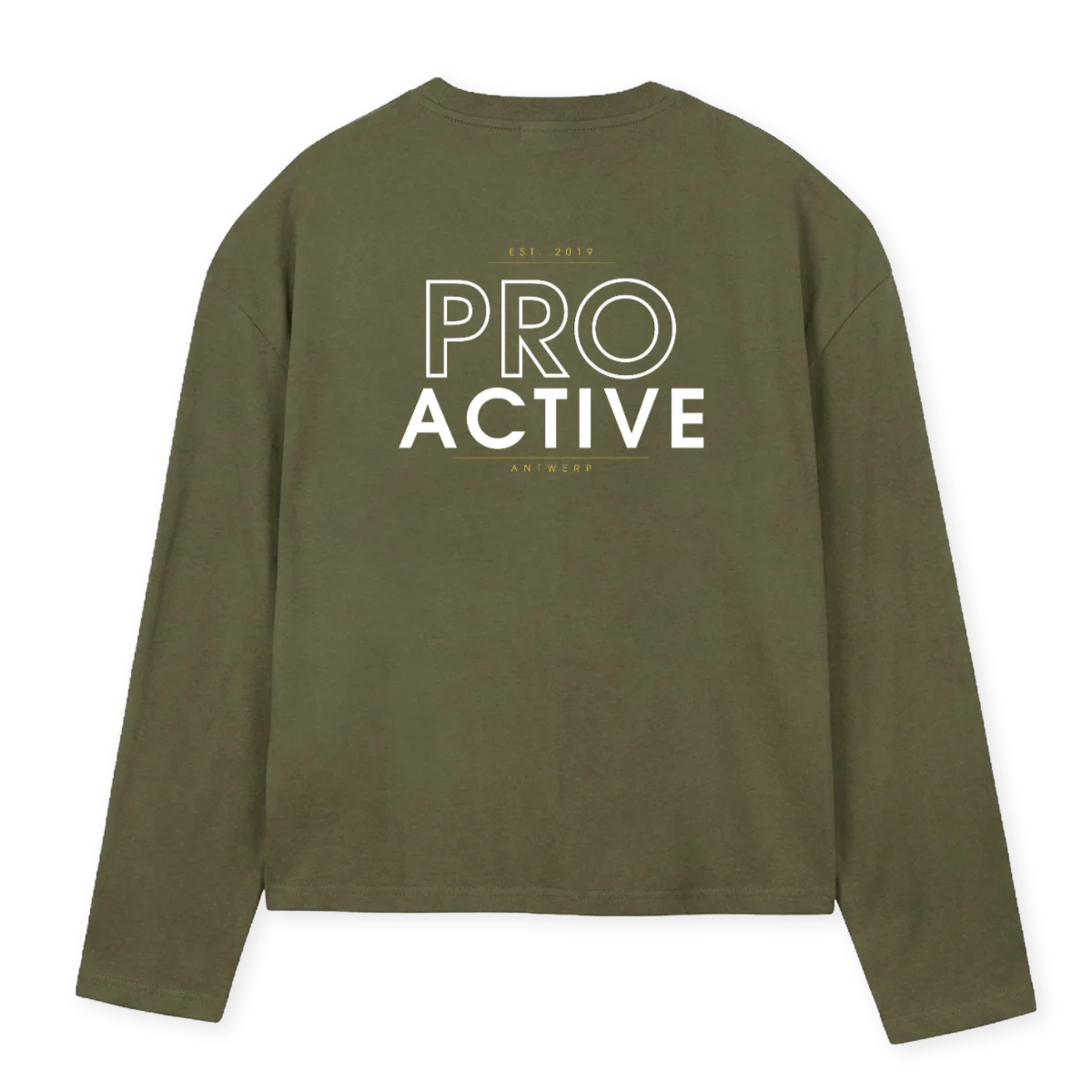 PAOLIVETEE Vintage Olive Oversized Boxy LS Tee. - Image 2