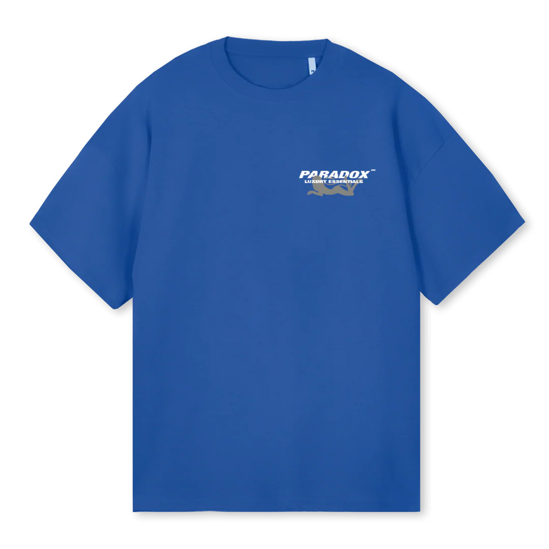 PARADOXLUXURYBLUE Cobalt Blue Oversized Tee.