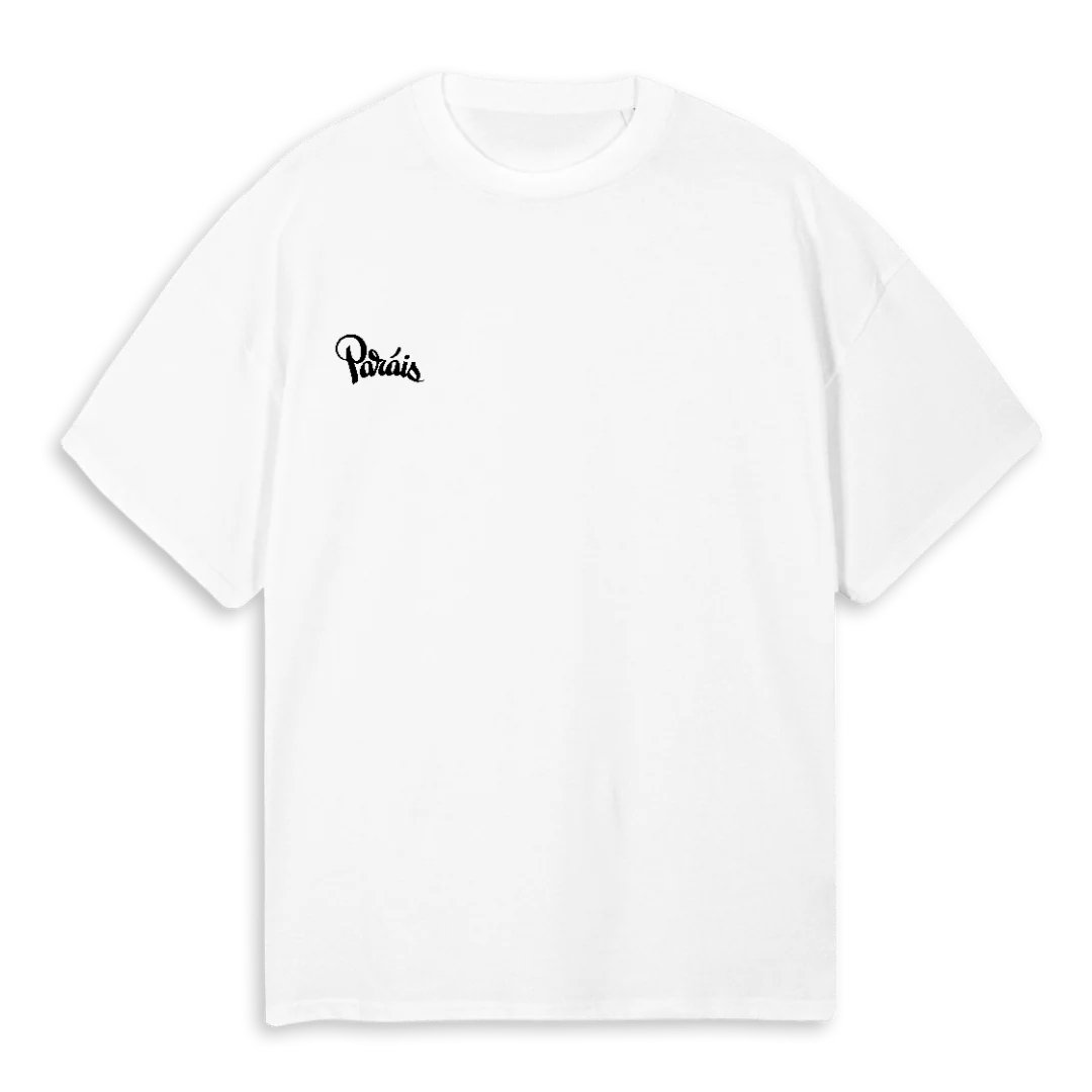 PARAIS LAST STOP White Oversized Tee.