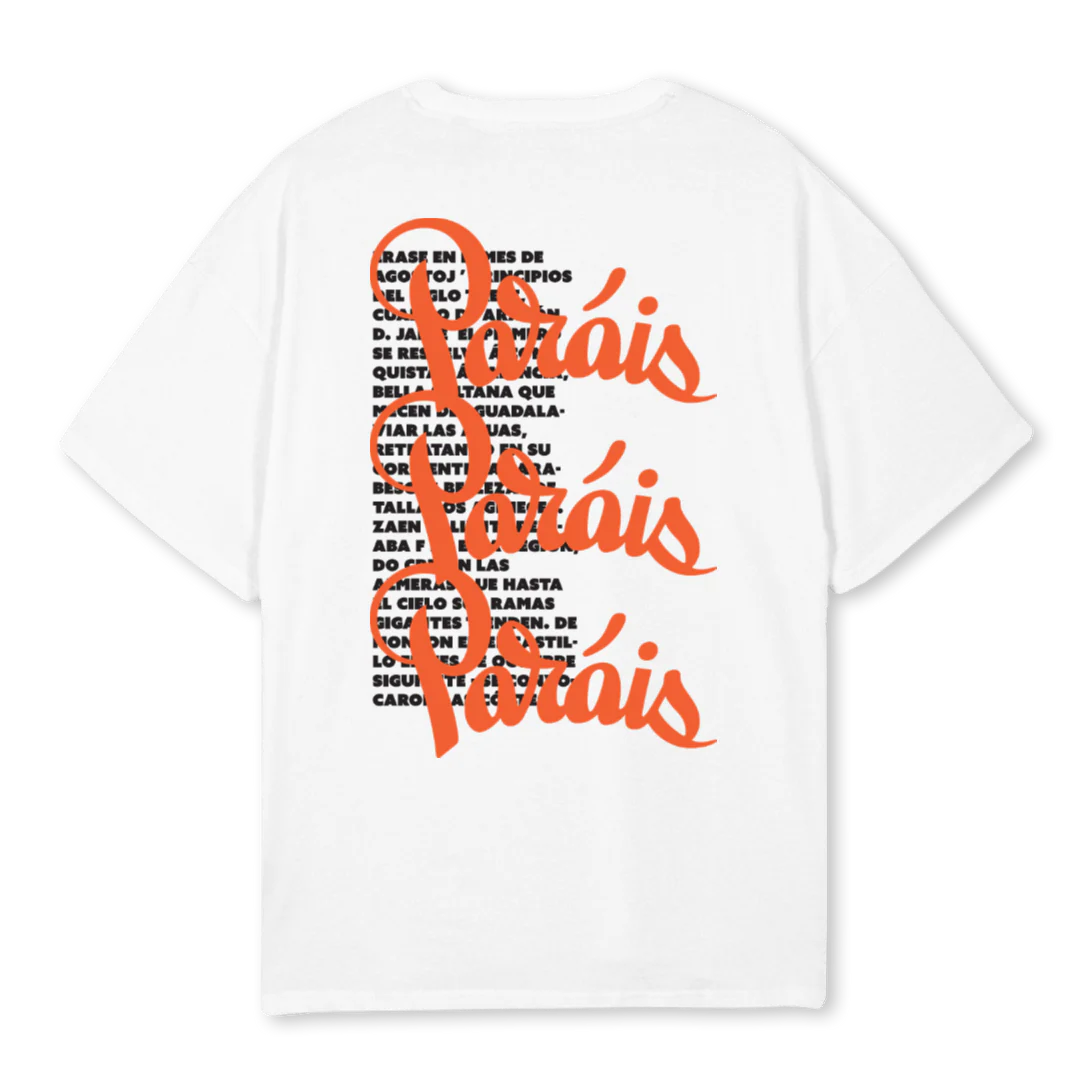 PARAIS MULTI LOGO White Oversized Tee. - Image 2