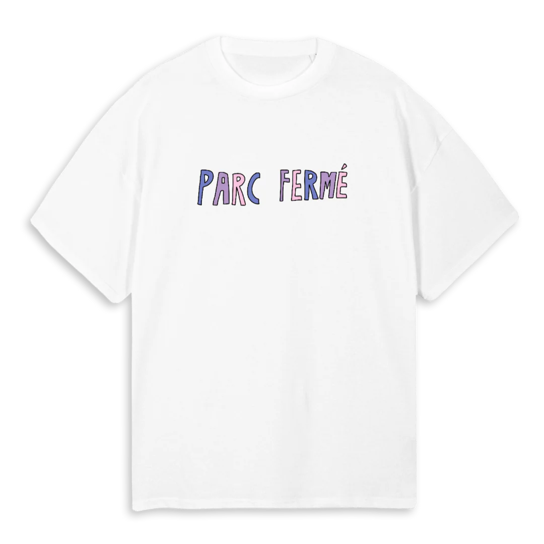 PARC FERMÉ White Oversized Tee.