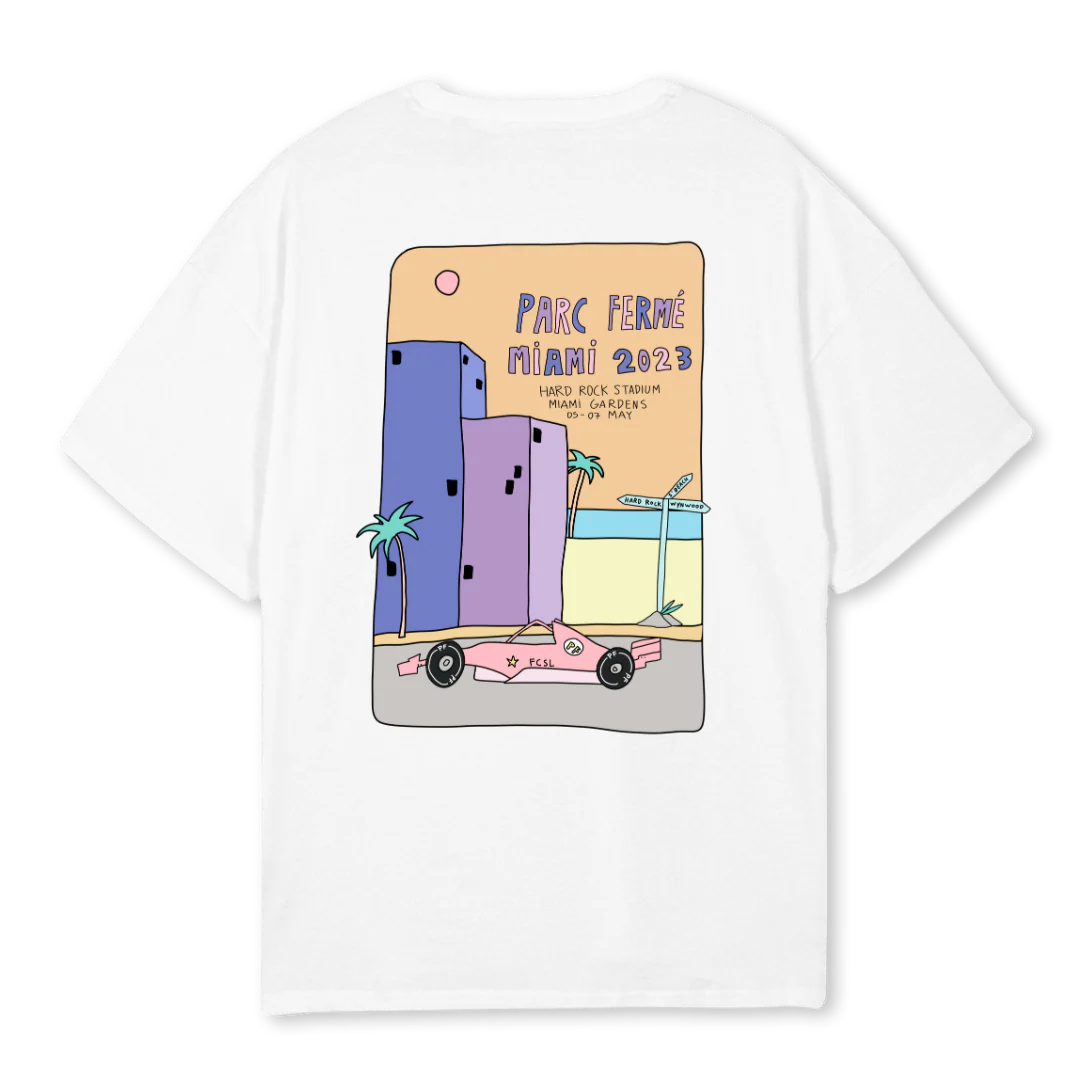 PARC FERMÉ White Oversized Tee. - Image 2