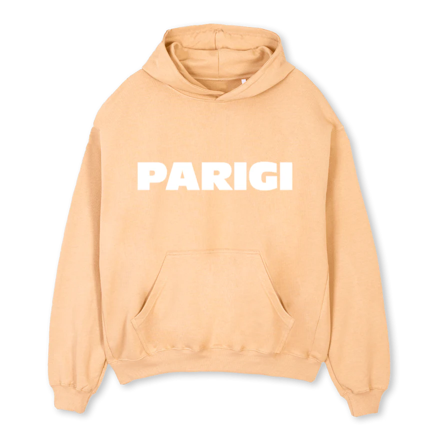 PARIGI Sand Oversized Hoodie.