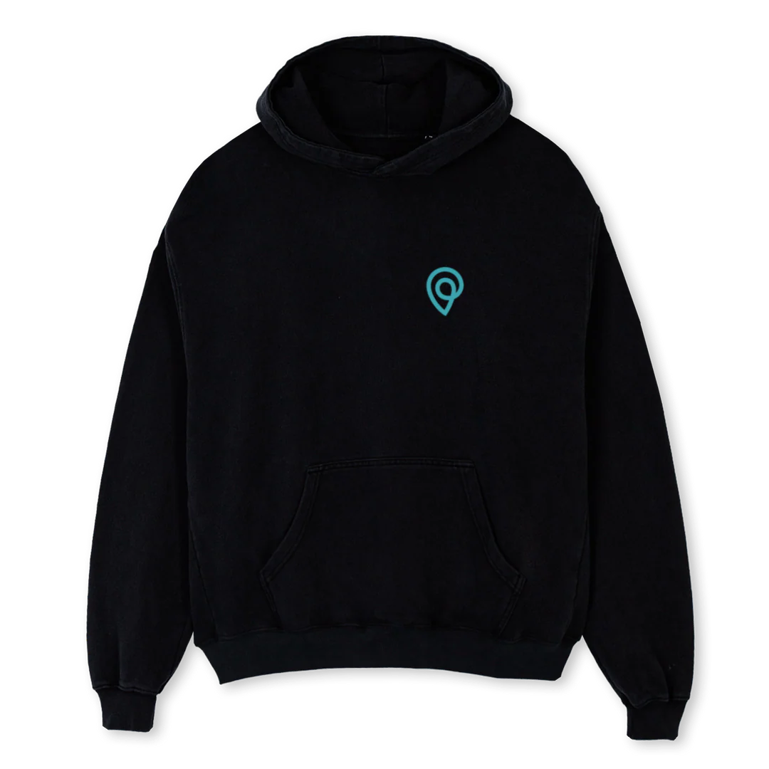 PARKNSLEEP Black Oversized Hoodie.