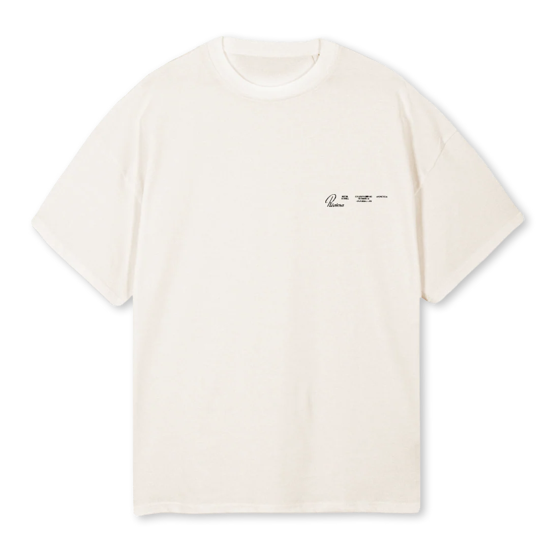 PARTYRIVIEREA Vintage White Oversized Tee.