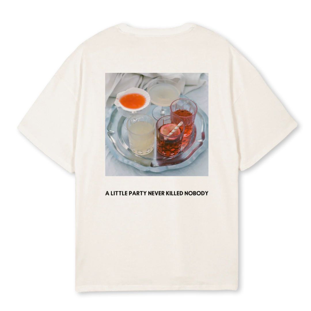 PARTYRIVIEREA Vintage White Oversized Tee. - Image 2