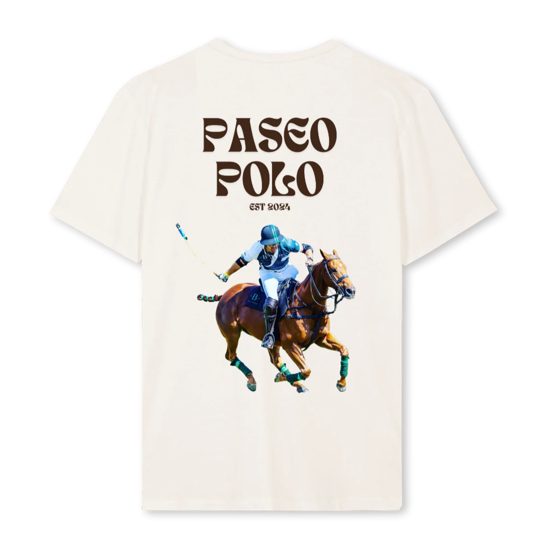 PASEO POLO Vintage White Regular Tee. - Image 2