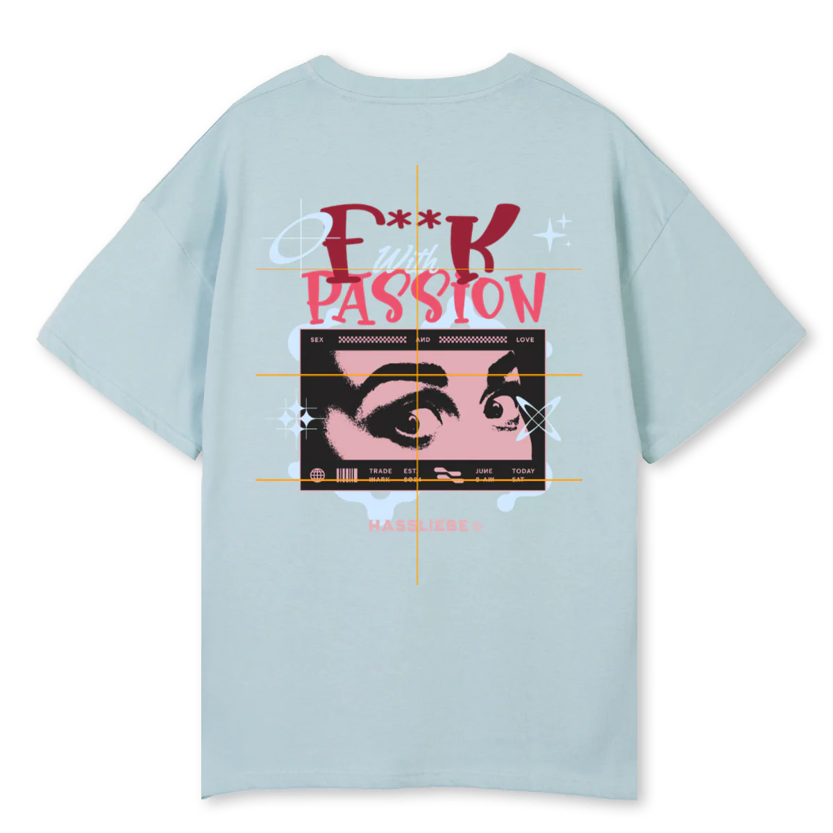 PASIONB Cold Blue Oversized Tee. - Image 2