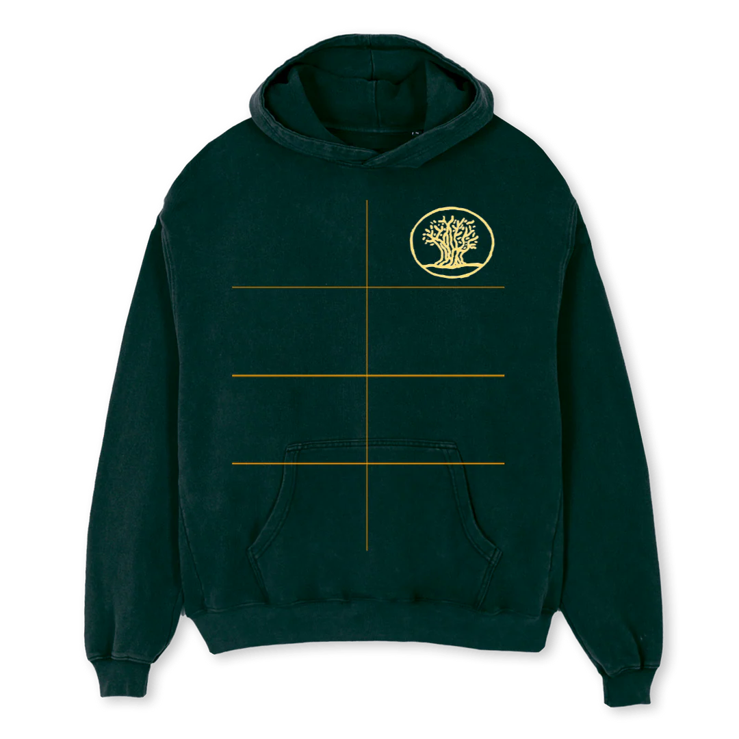PATRIAOLIVEHOODIE Wild Green Oversized Hoodie.